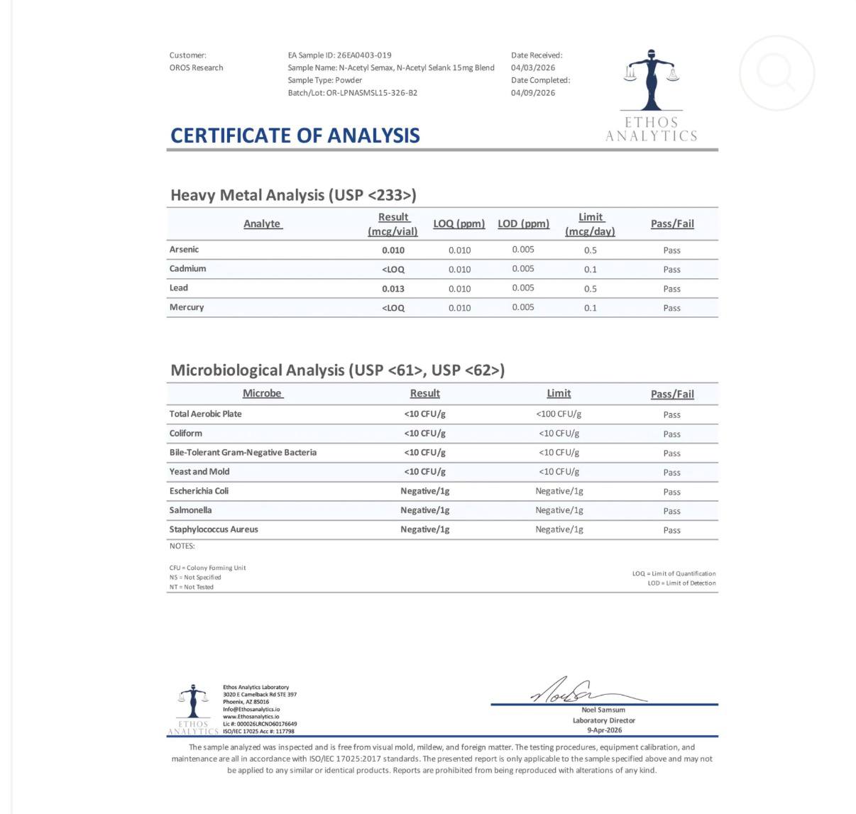 Semax N-Acetyl 9mg, Selank N-Acetyl 6mg (15mg Blend) Semax N-Acetyl 9mg, Selank N-Acetyl 6mg (15mg Blend)