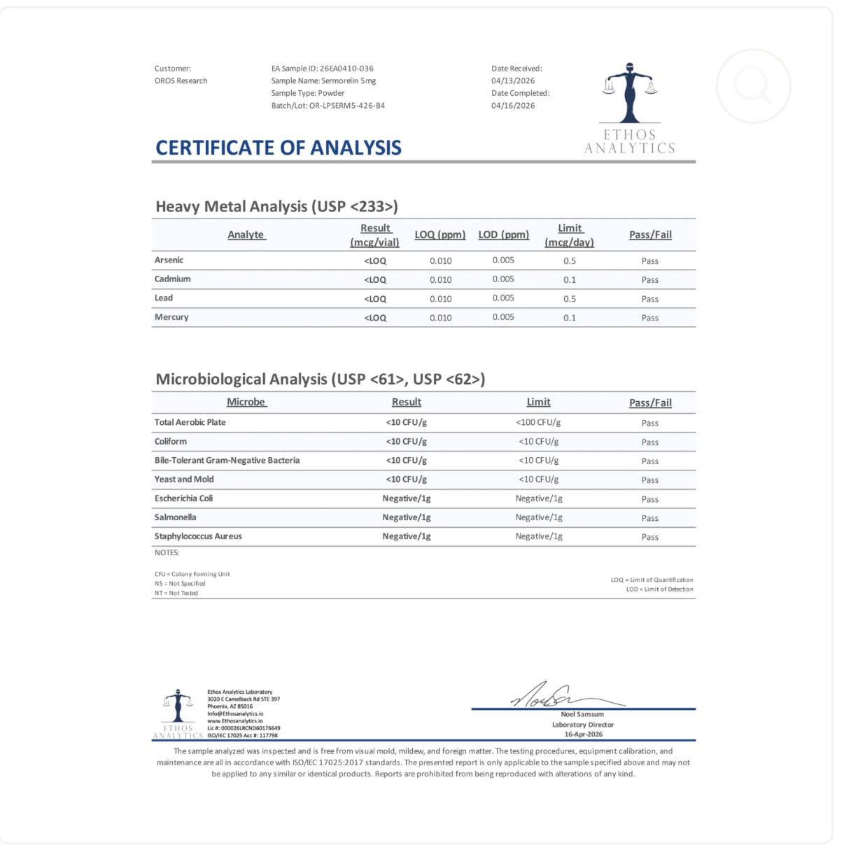 Sermorelin 5mg Sermorelin 5mg